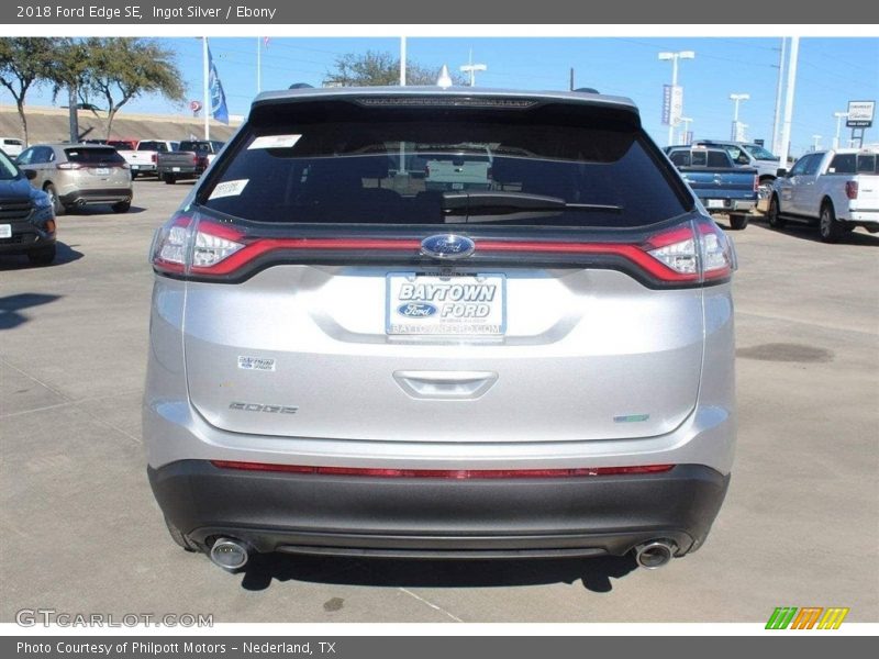 Ingot Silver / Ebony 2018 Ford Edge SE