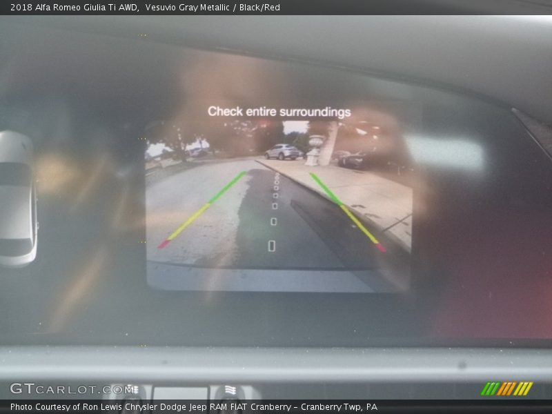 Vesuvio Gray Metallic / Black/Red 2018 Alfa Romeo Giulia Ti AWD