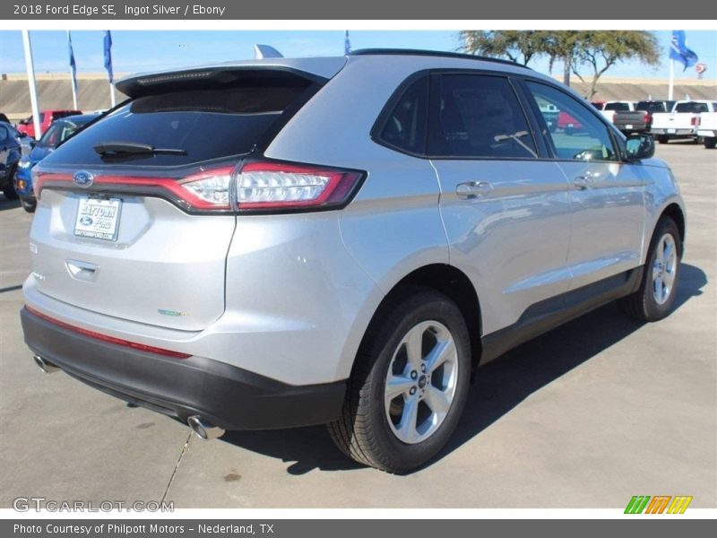 Ingot Silver / Ebony 2018 Ford Edge SE