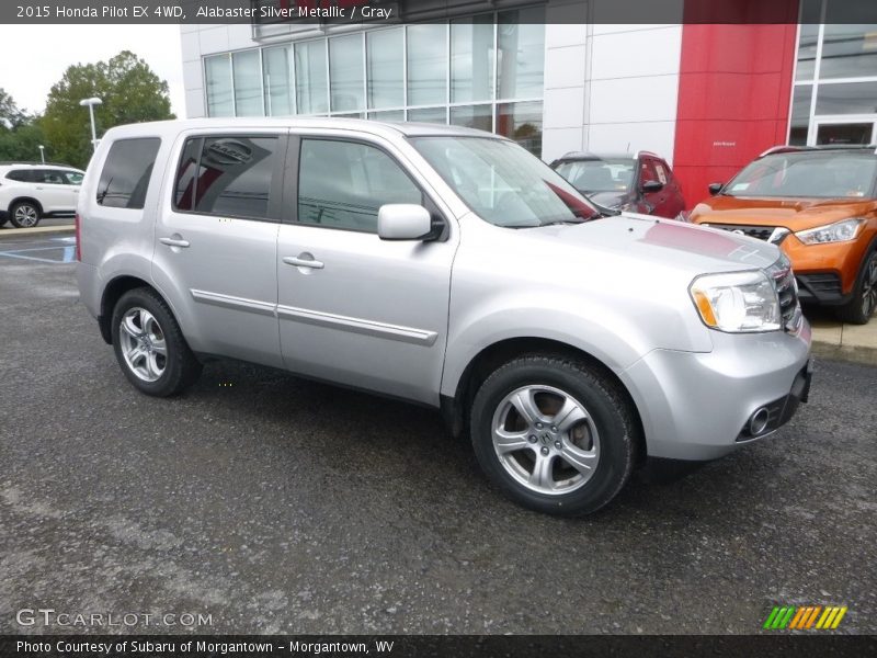 Alabaster Silver Metallic / Gray 2015 Honda Pilot EX 4WD