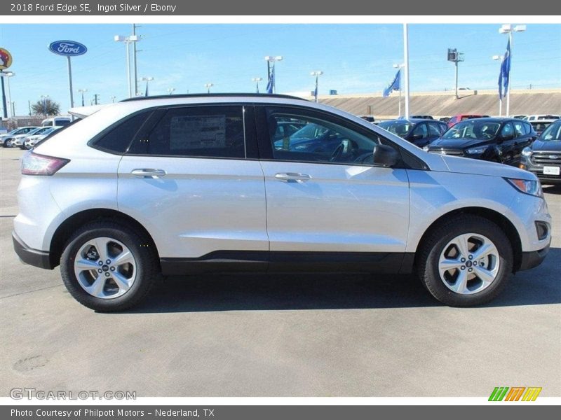 Ingot Silver / Ebony 2018 Ford Edge SE