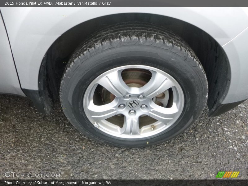 Alabaster Silver Metallic / Gray 2015 Honda Pilot EX 4WD