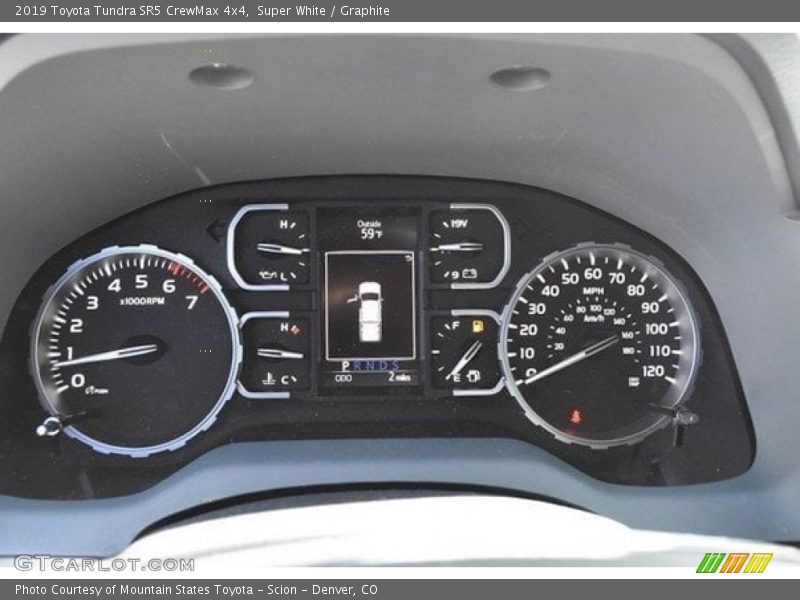 Super White / Graphite 2019 Toyota Tundra SR5 CrewMax 4x4