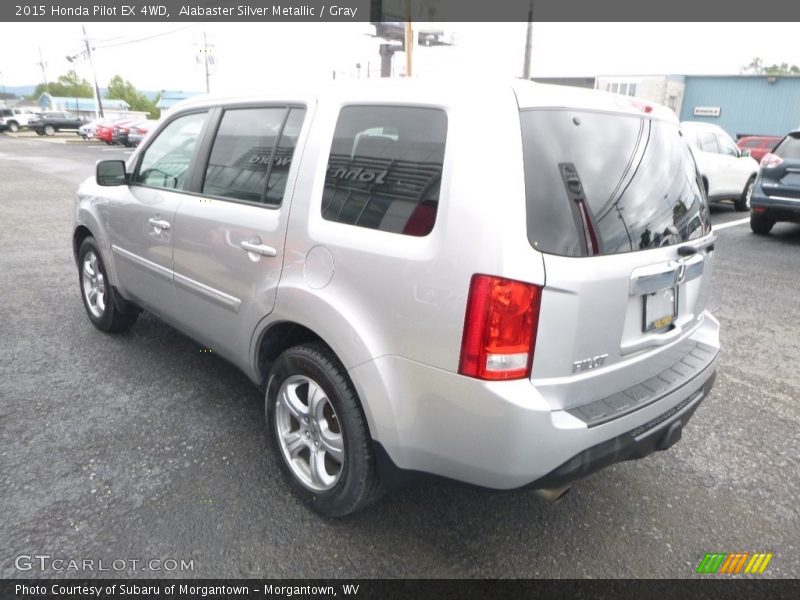 Alabaster Silver Metallic / Gray 2015 Honda Pilot EX 4WD