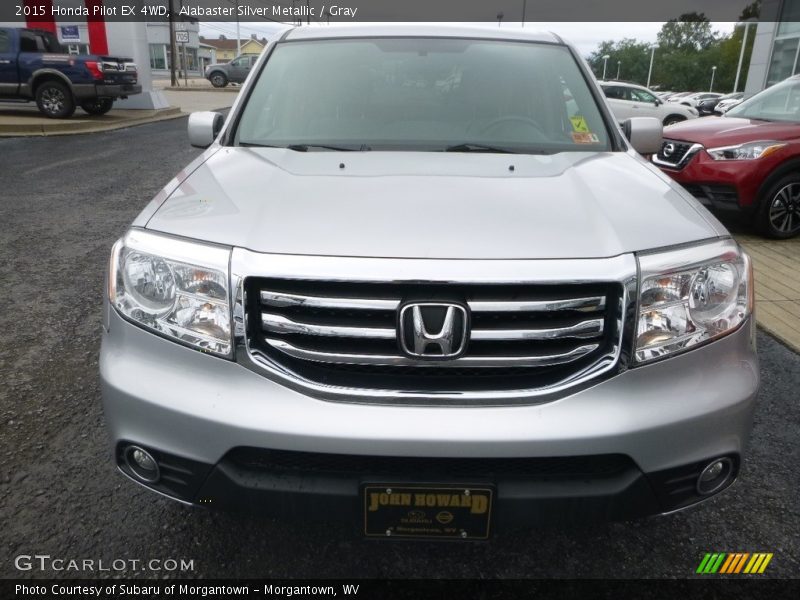 Alabaster Silver Metallic / Gray 2015 Honda Pilot EX 4WD