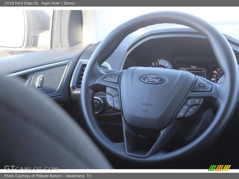 Ingot Silver / Ebony 2018 Ford Edge SE
