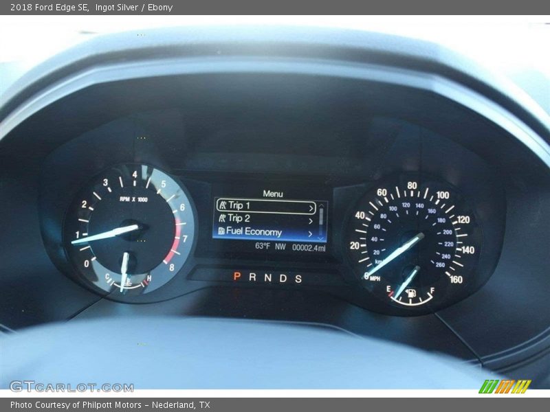 Ingot Silver / Ebony 2018 Ford Edge SE