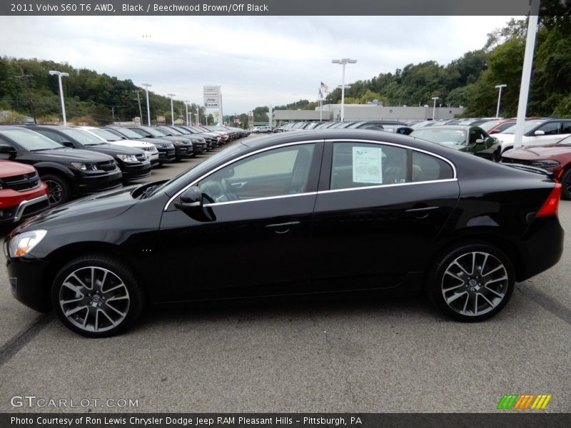 Black / Beechwood Brown/Off Black 2011 Volvo S60 T6 AWD