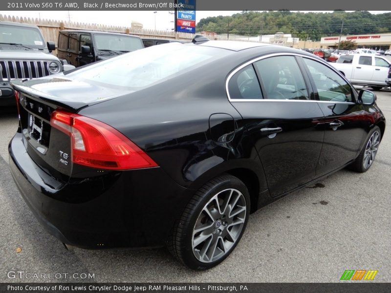 Black / Beechwood Brown/Off Black 2011 Volvo S60 T6 AWD