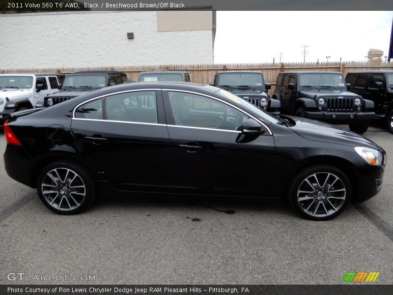 Black / Beechwood Brown/Off Black 2011 Volvo S60 T6 AWD