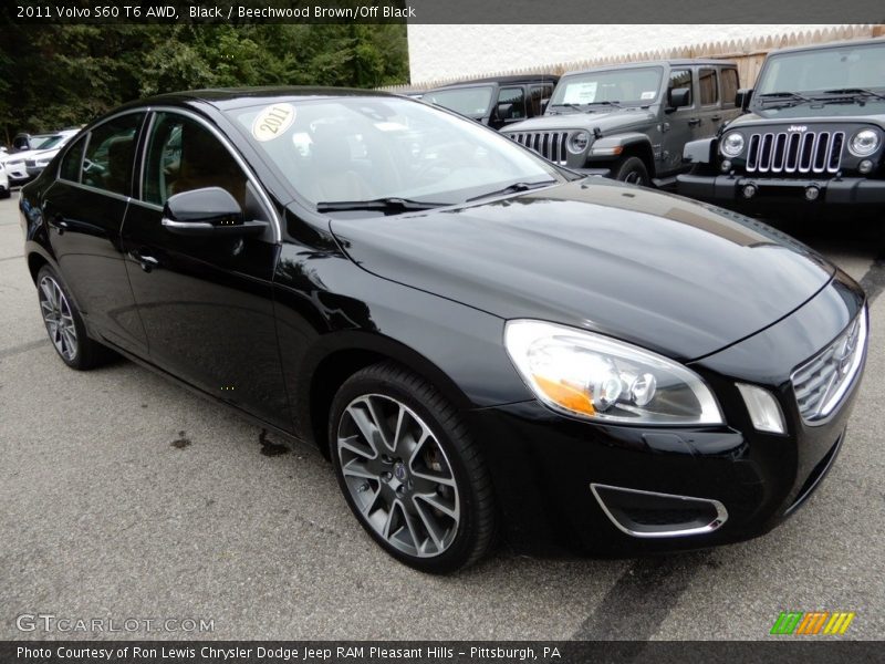 Black / Beechwood Brown/Off Black 2011 Volvo S60 T6 AWD