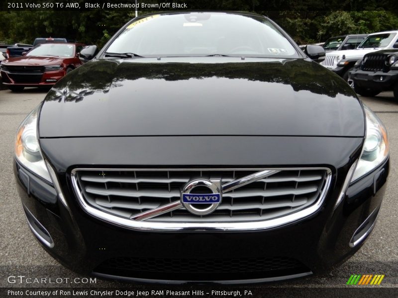 Black / Beechwood Brown/Off Black 2011 Volvo S60 T6 AWD