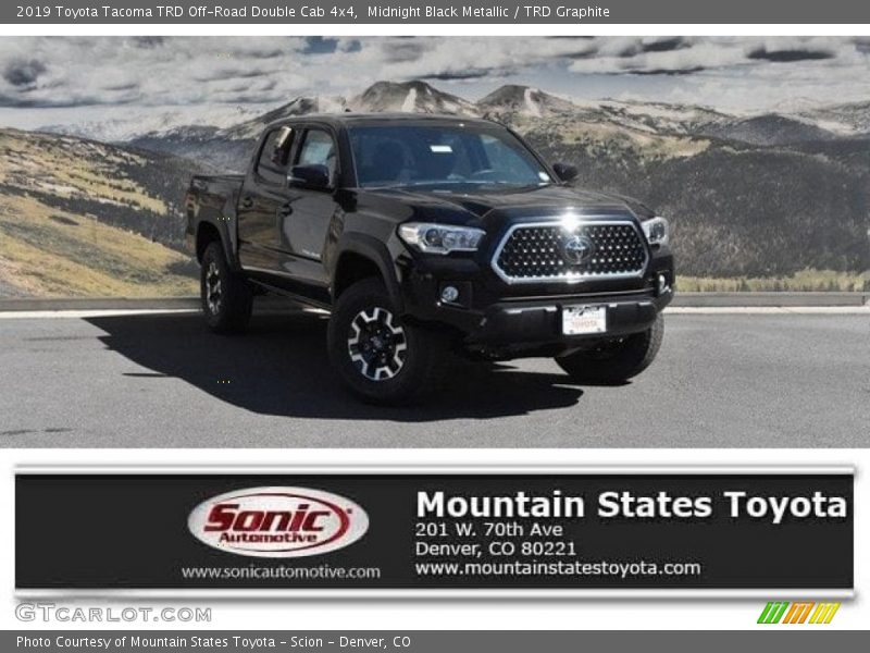 Midnight Black Metallic / TRD Graphite 2019 Toyota Tacoma TRD Off-Road Double Cab 4x4