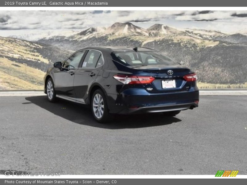 Galactic Aqua Mica / Macadamia 2019 Toyota Camry LE