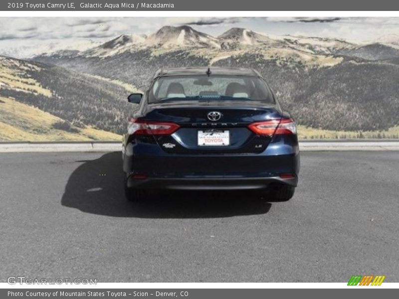 Galactic Aqua Mica / Macadamia 2019 Toyota Camry LE