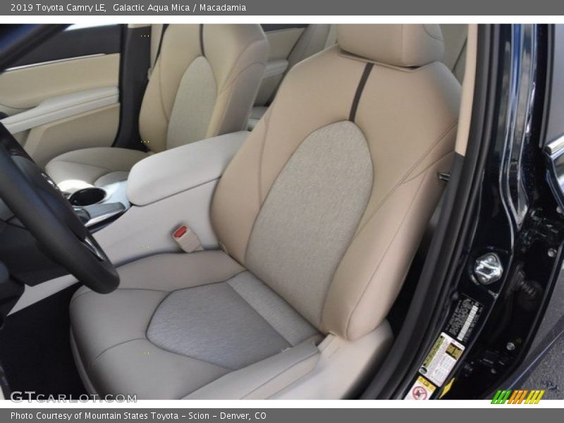 Galactic Aqua Mica / Macadamia 2019 Toyota Camry LE