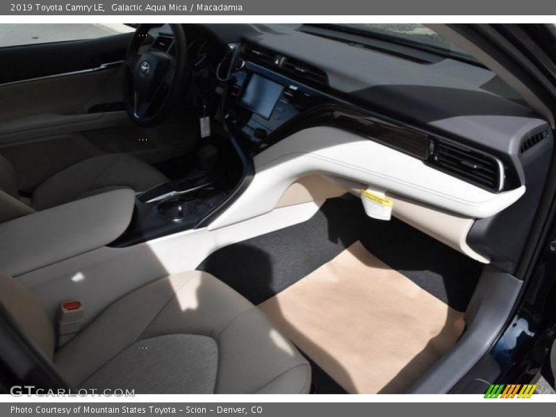 Galactic Aqua Mica / Macadamia 2019 Toyota Camry LE
