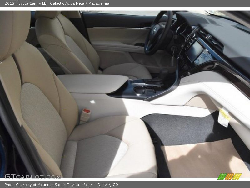 Galactic Aqua Mica / Macadamia 2019 Toyota Camry LE