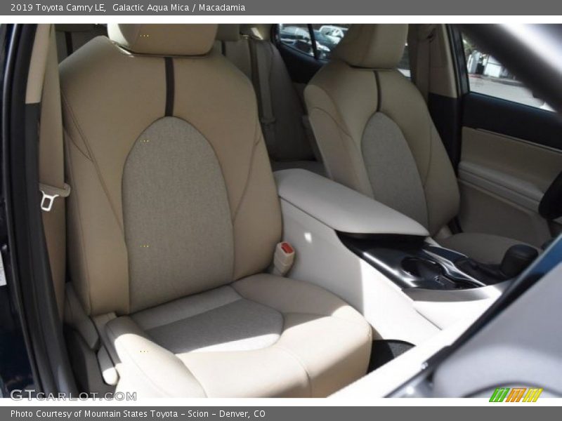 Galactic Aqua Mica / Macadamia 2019 Toyota Camry LE
