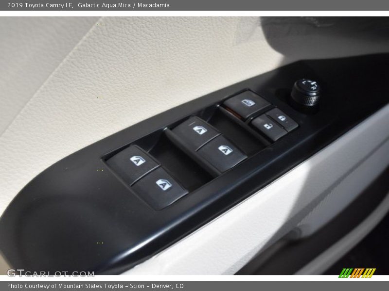 Galactic Aqua Mica / Macadamia 2019 Toyota Camry LE