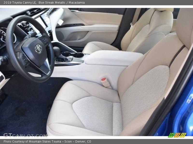 Front Seat of 2019 Camry LE