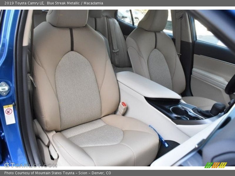 Front Seat of 2019 Camry LE
