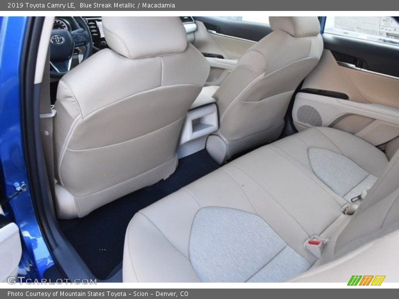 Rear Seat of 2019 Camry LE