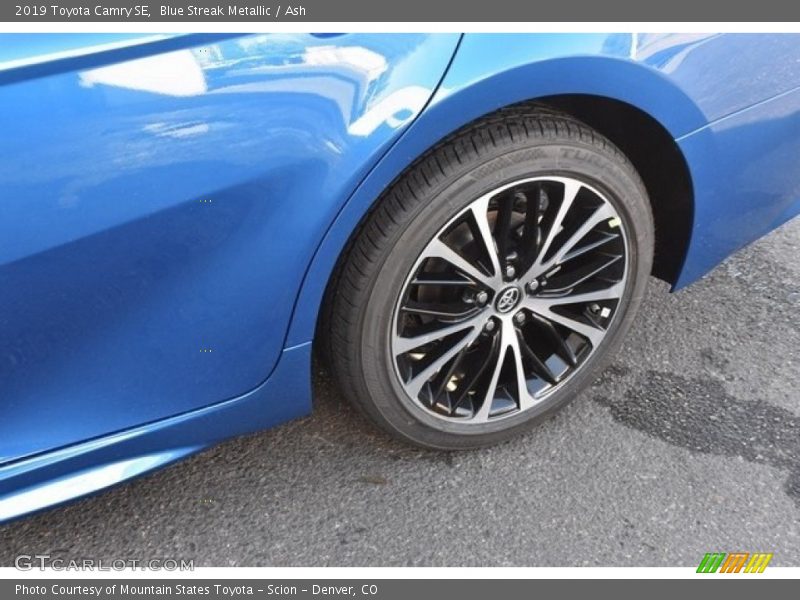 Blue Streak Metallic / Ash 2019 Toyota Camry SE