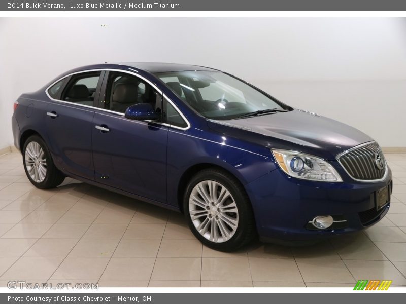 Luxo Blue Metallic / Medium Titanium 2014 Buick Verano