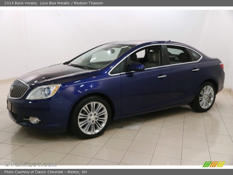 Luxo Blue Metallic / Medium Titanium 2014 Buick Verano