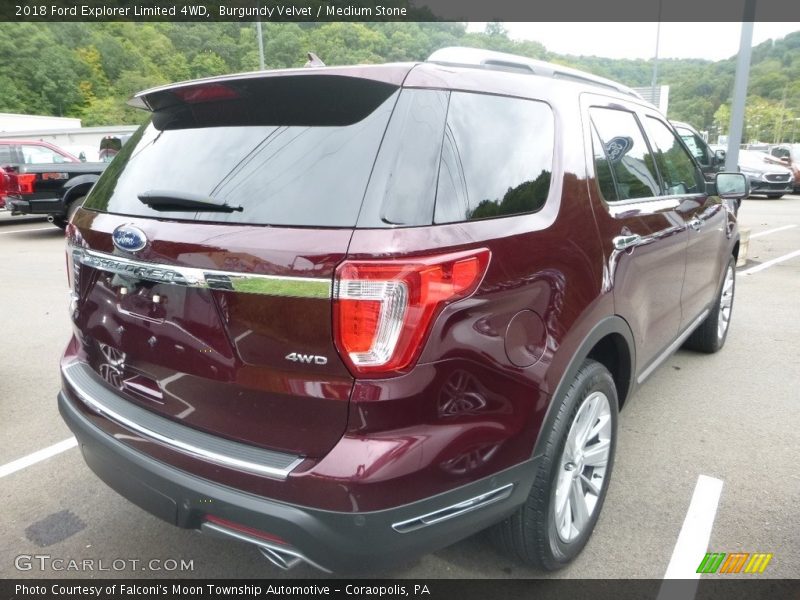 Burgundy Velvet / Medium Stone 2018 Ford Explorer Limited 4WD