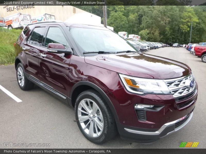 Burgundy Velvet / Medium Stone 2018 Ford Explorer Limited 4WD