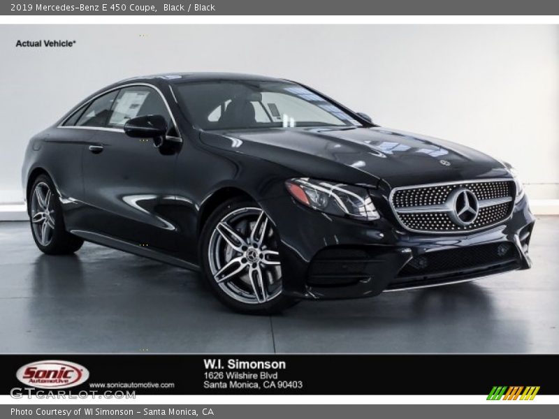 Black / Black 2019 Mercedes-Benz E 450 Coupe