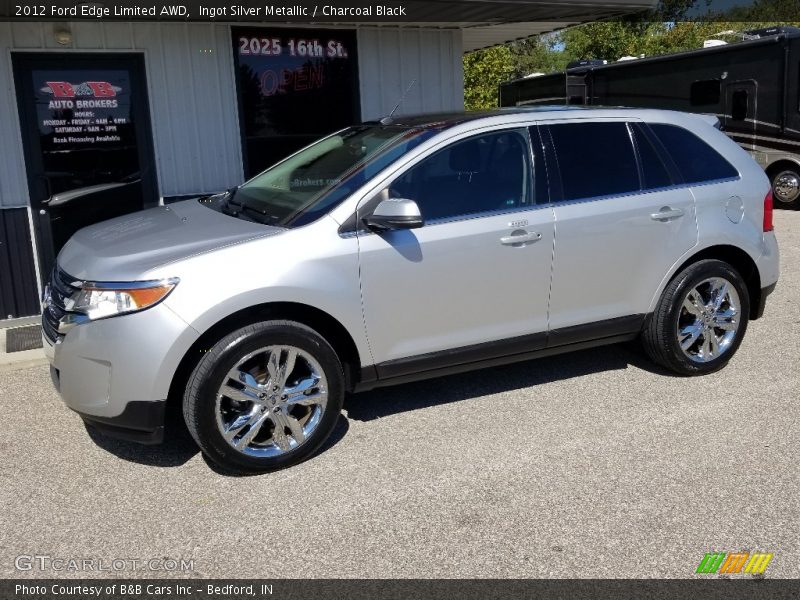 Ingot Silver Metallic / Charcoal Black 2012 Ford Edge Limited AWD