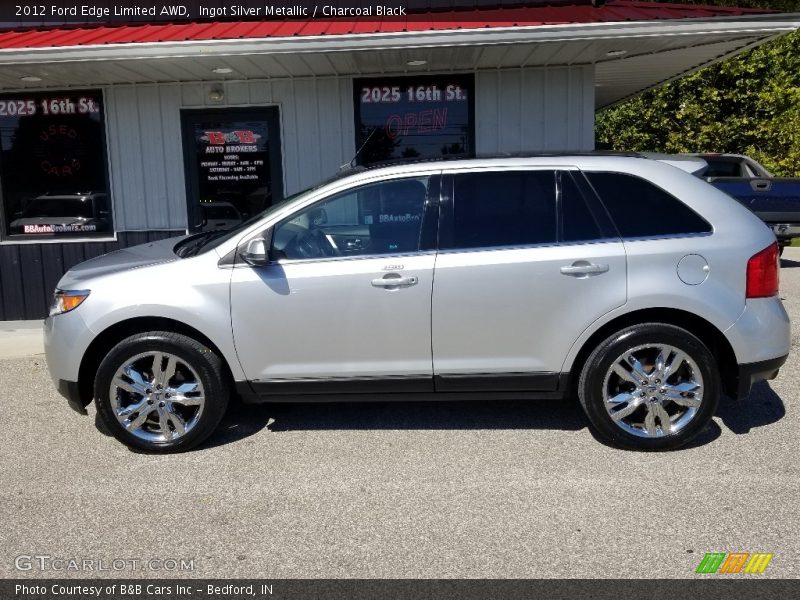 Ingot Silver Metallic / Charcoal Black 2012 Ford Edge Limited AWD