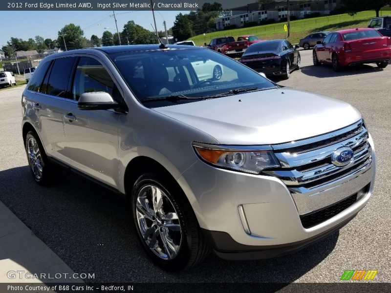 Ingot Silver Metallic / Charcoal Black 2012 Ford Edge Limited AWD
