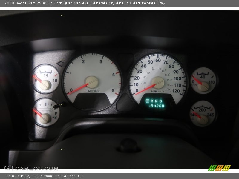 Mineral Gray Metallic / Medium Slate Gray 2008 Dodge Ram 2500 Big Horn Quad Cab 4x4