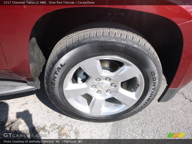 Siren Red Tintcoat / Cocoa/Dune 2017 Chevrolet Tahoe LS 4WD