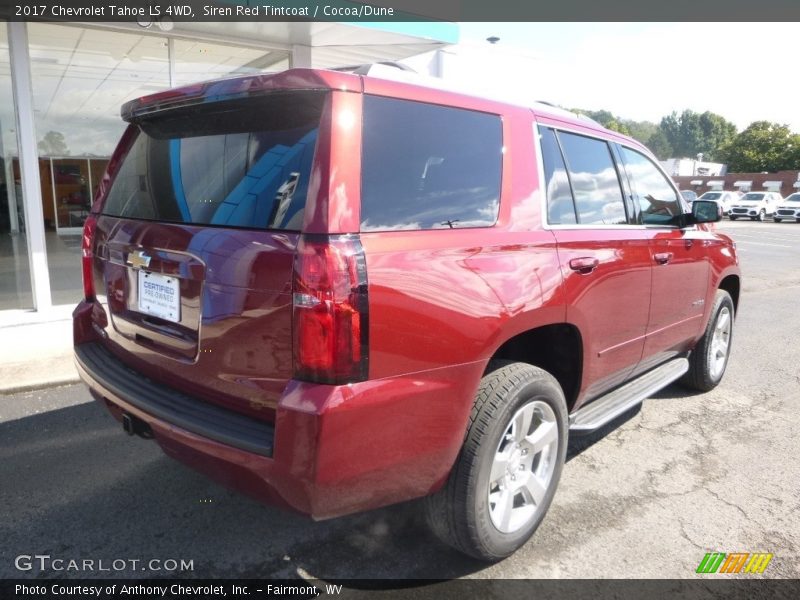 Siren Red Tintcoat / Cocoa/Dune 2017 Chevrolet Tahoe LS 4WD