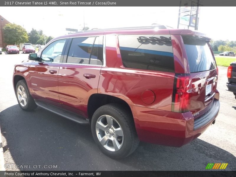 Siren Red Tintcoat / Cocoa/Dune 2017 Chevrolet Tahoe LS 4WD