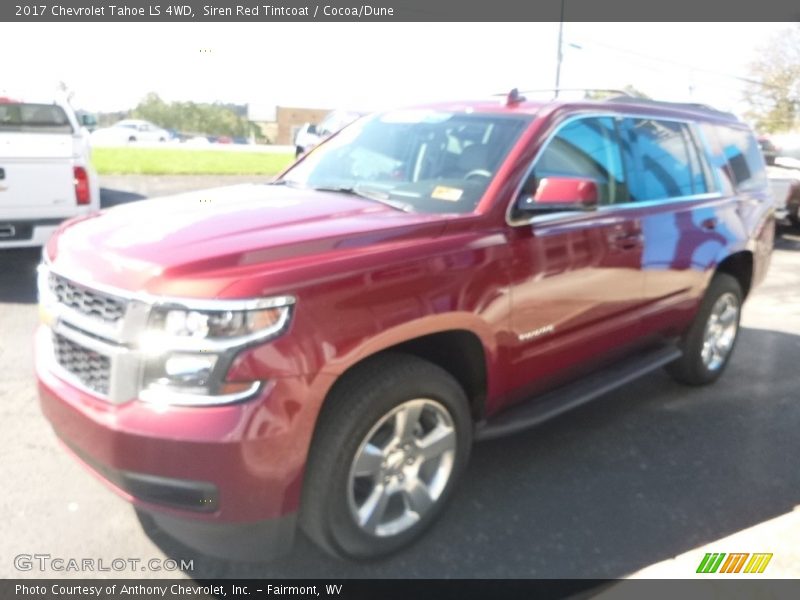 Siren Red Tintcoat / Cocoa/Dune 2017 Chevrolet Tahoe LS 4WD