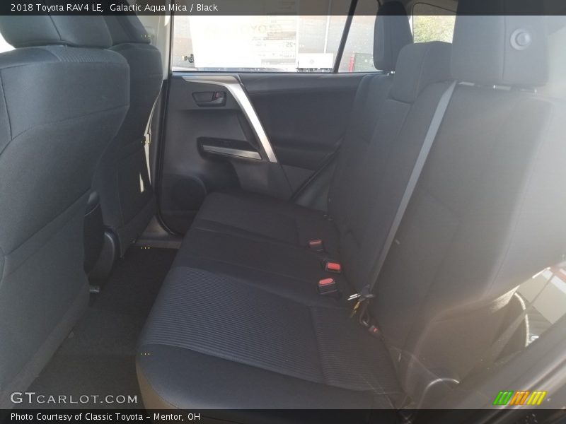 Galactic Aqua Mica / Black 2018 Toyota RAV4 LE