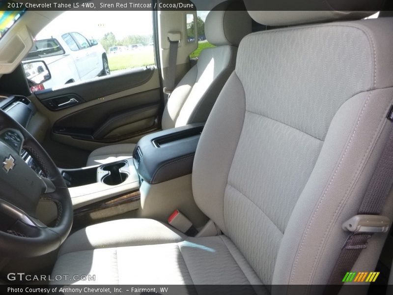 Siren Red Tintcoat / Cocoa/Dune 2017 Chevrolet Tahoe LS 4WD