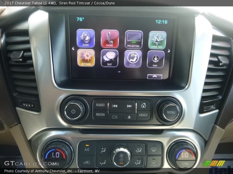 Siren Red Tintcoat / Cocoa/Dune 2017 Chevrolet Tahoe LS 4WD