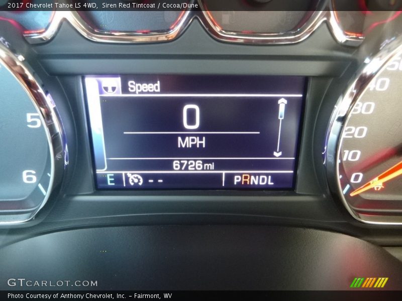 Siren Red Tintcoat / Cocoa/Dune 2017 Chevrolet Tahoe LS 4WD