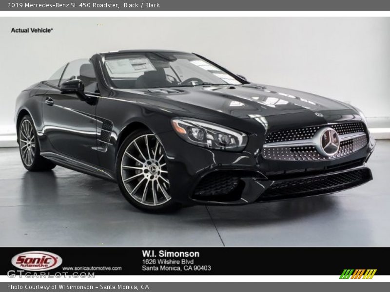 Black / Black 2019 Mercedes-Benz SL 450 Roadster