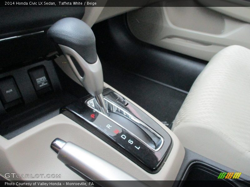 Taffeta White / Beige 2014 Honda Civic LX Sedan