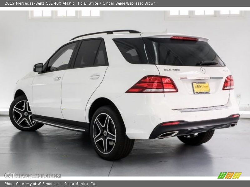 Polar White / Ginger Beige/Espresso Brown 2019 Mercedes-Benz GLE 400 4Matic