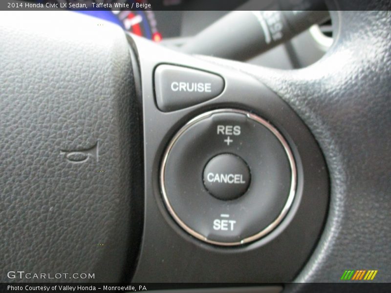 Taffeta White / Beige 2014 Honda Civic LX Sedan
