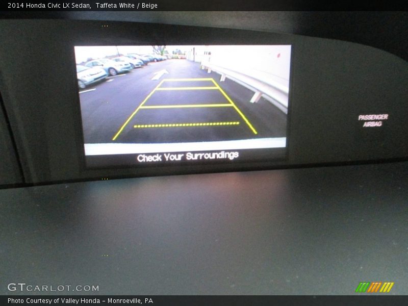 Taffeta White / Beige 2014 Honda Civic LX Sedan